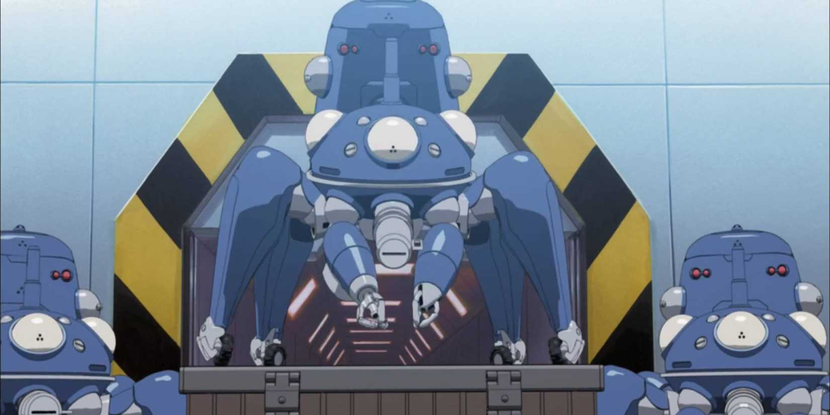 Ghost in the Shell Stand Alone Complex Episode 15 Tachikomas are discussing their self-awareness