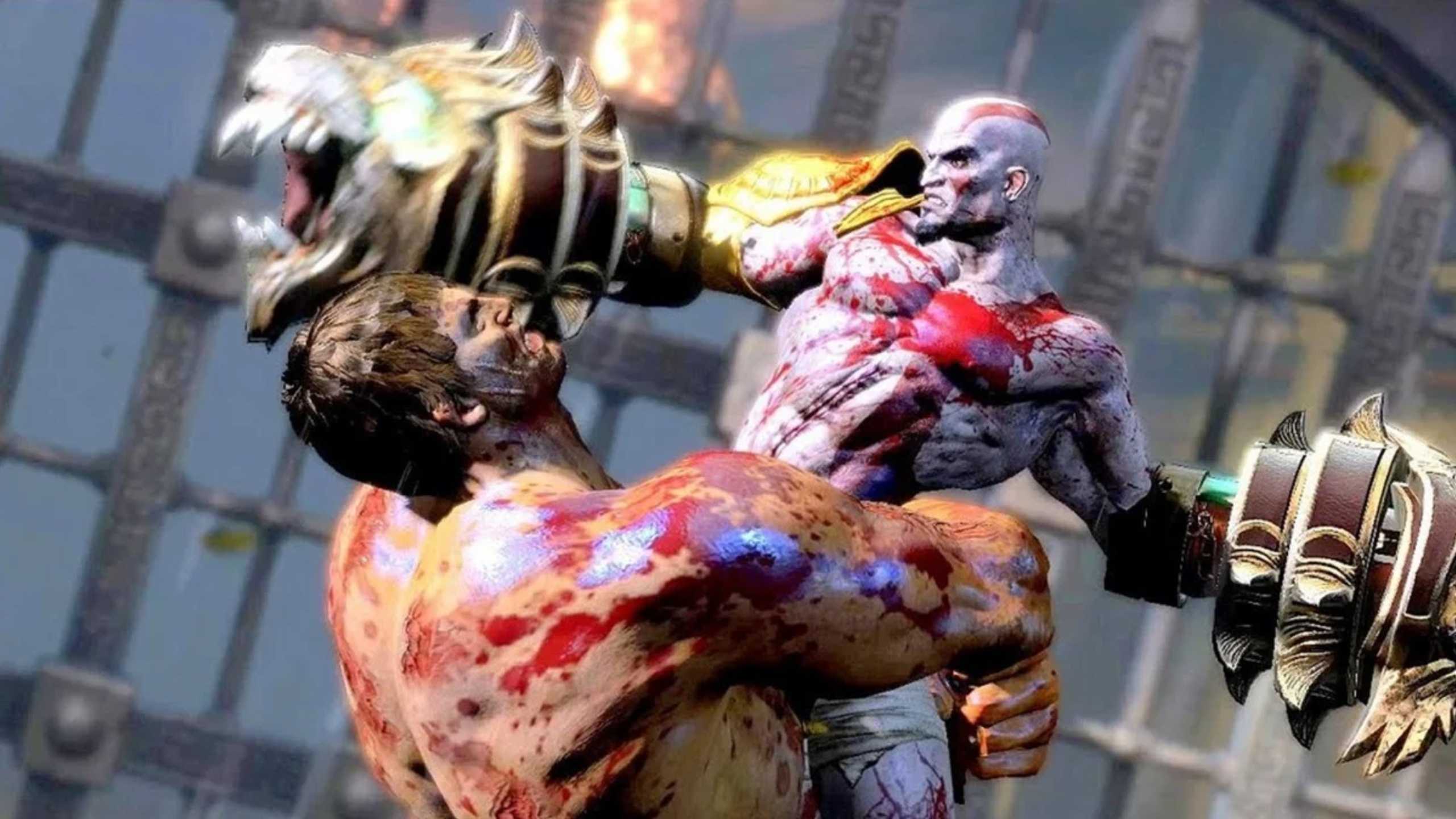 God of War 3 Hercules and Kratos