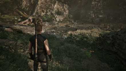 Neck Cave location outside the old camp in Gothic 1 Remake