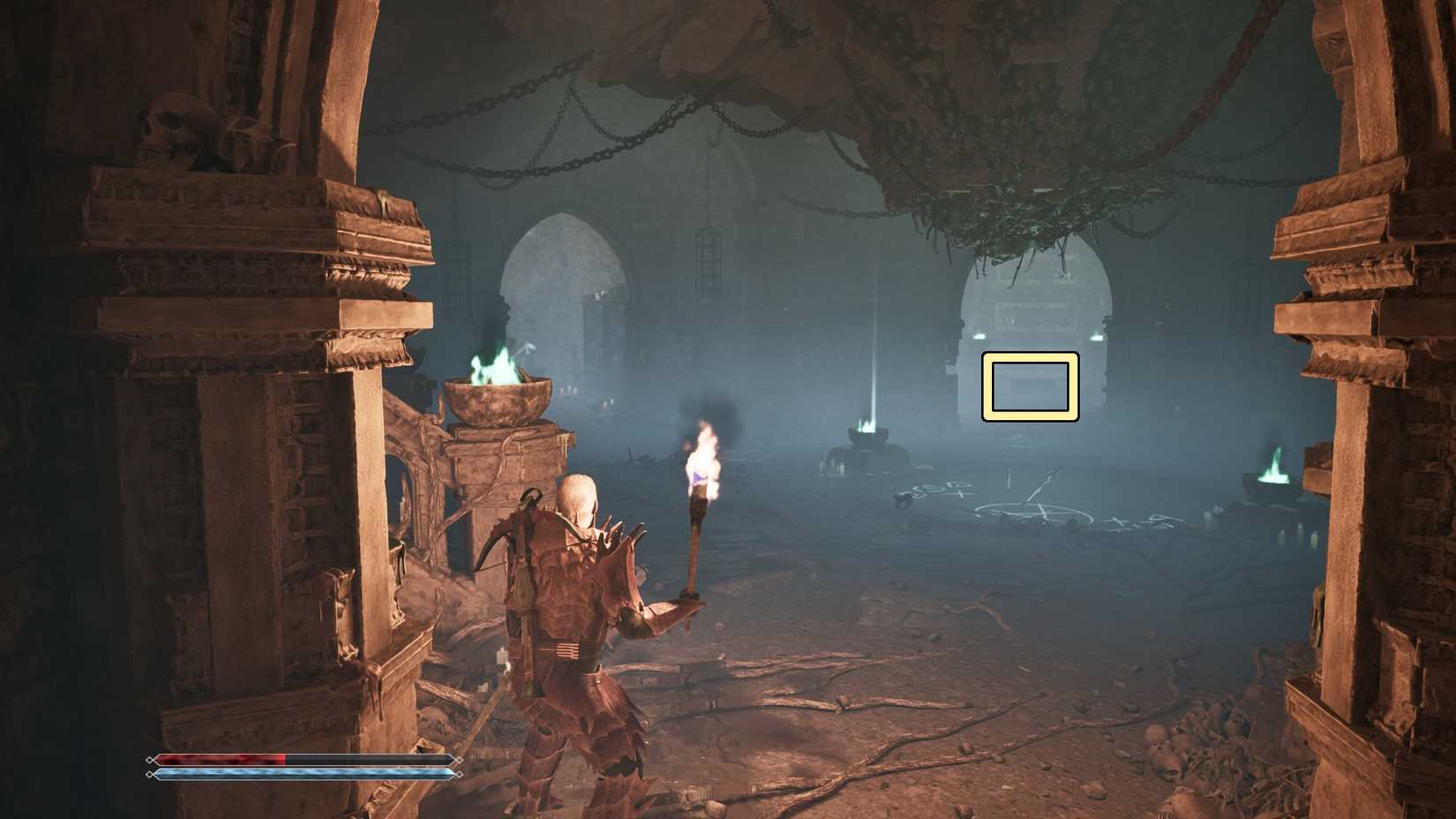Reward chest across from Chromanin 6 beneath the Fog Tower