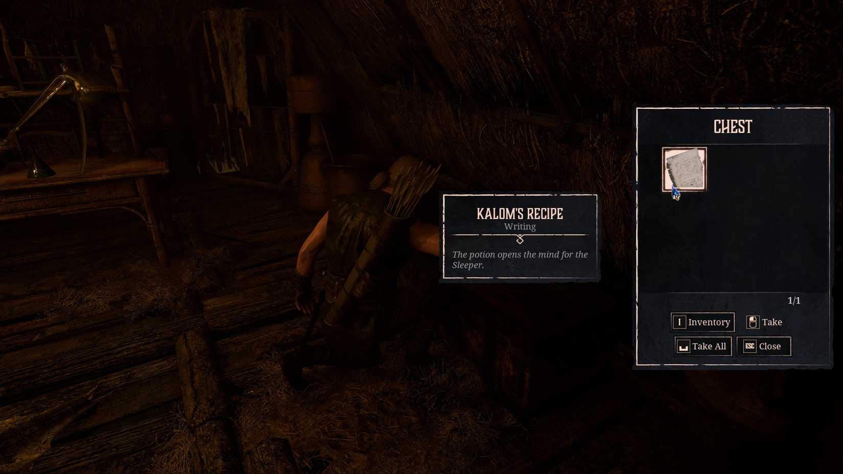 Gothic 1 Remake Kor Carom's Chest opposes the cult recipe for Dexter
