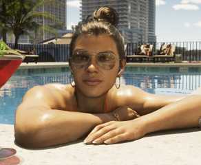 Lucia in a pool in GTA 6.