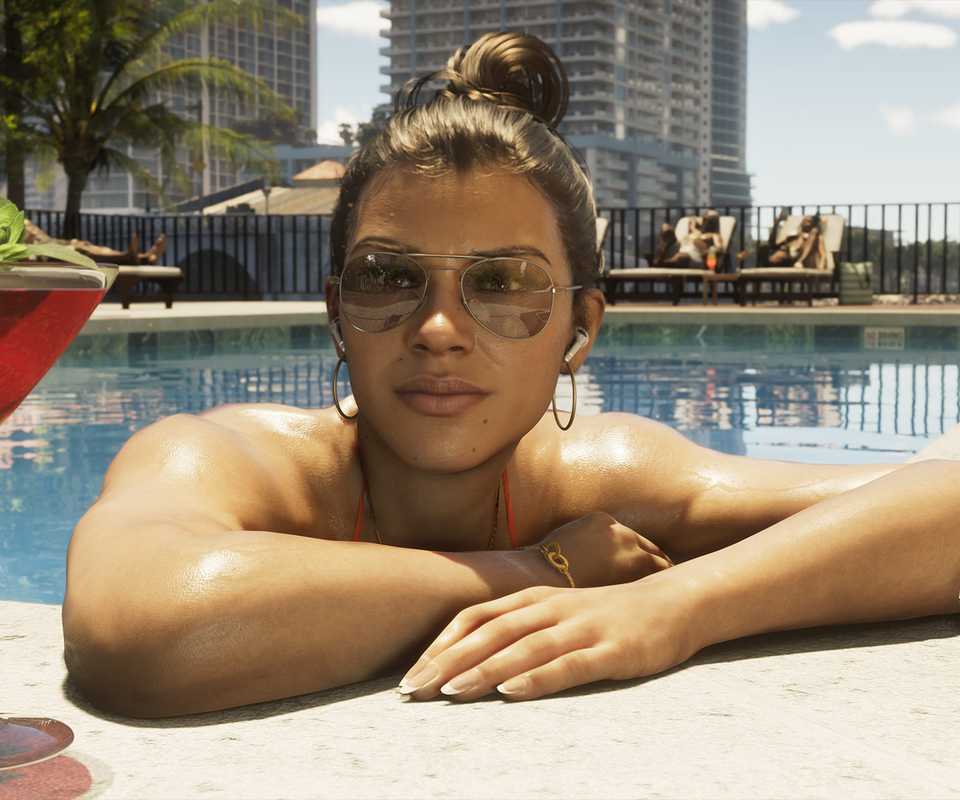 Lucia in a pool in GTA 6.
