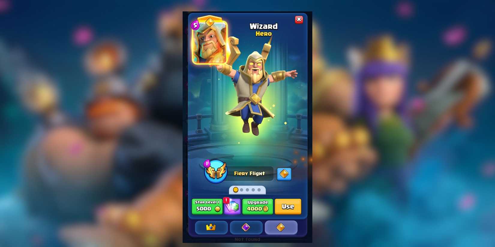 hero wizard clash royale