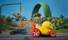 Hot Wheels Infinite Rush duck car