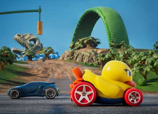Hot Wheels Infinite Rush duck car