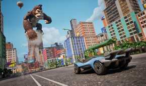 Hot Wheels Infinite Rush world with gorilla
