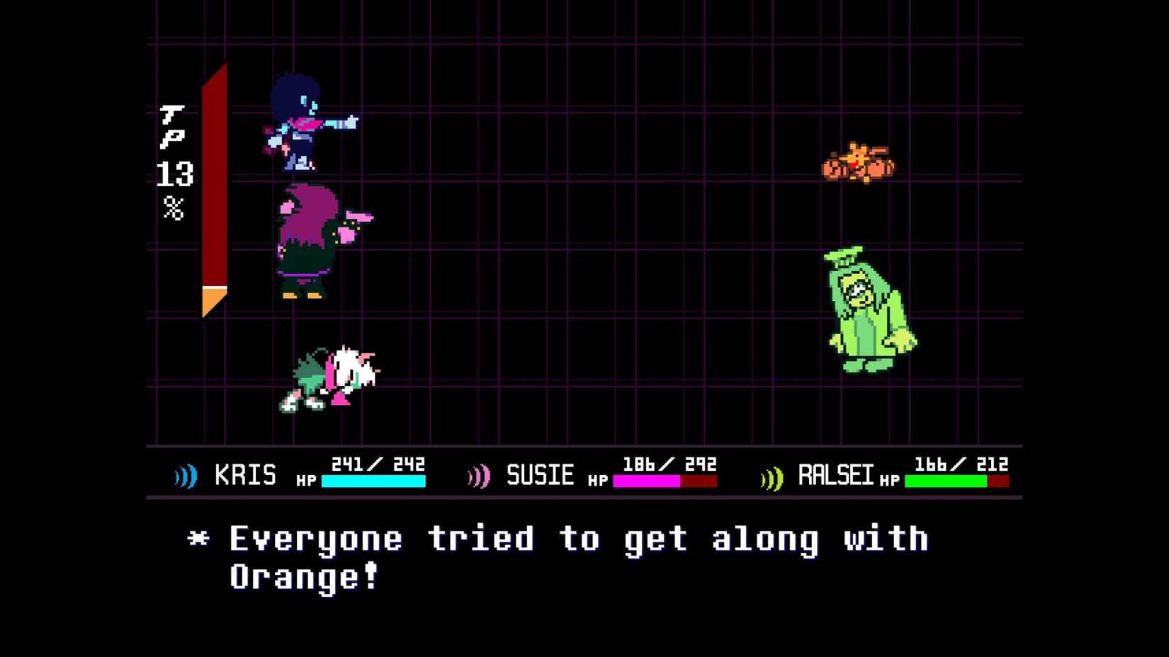 Dealtra Rune Orange & Green Boss Guide in Deltarune