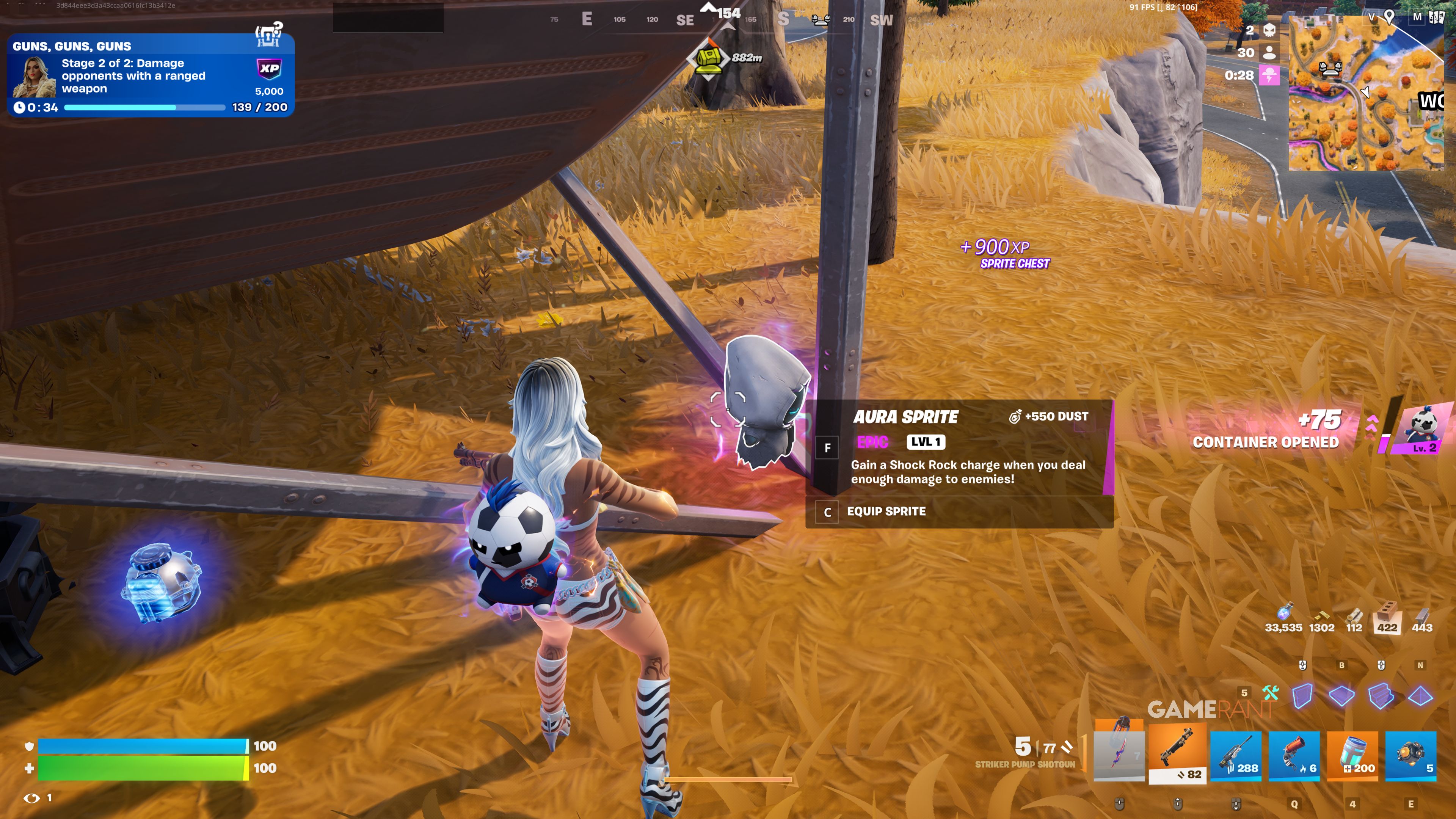 How to Get an Aura Sprite in Fortnite Runners (& What They Do)