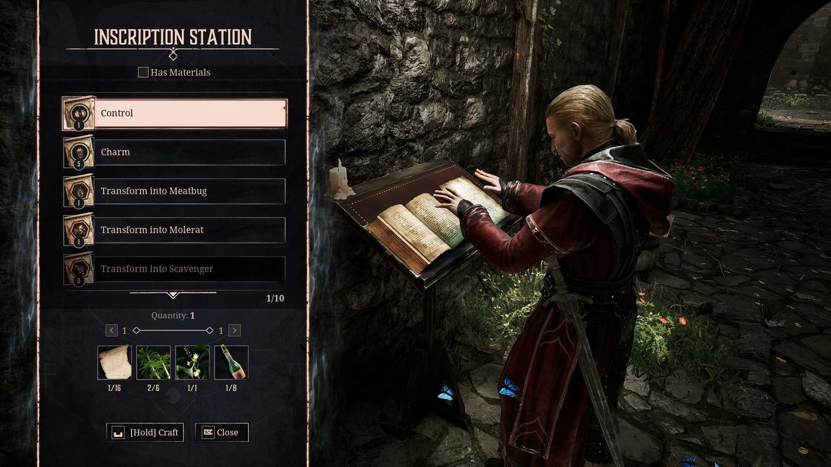 Inscription Lectern Gothic 1 Remake