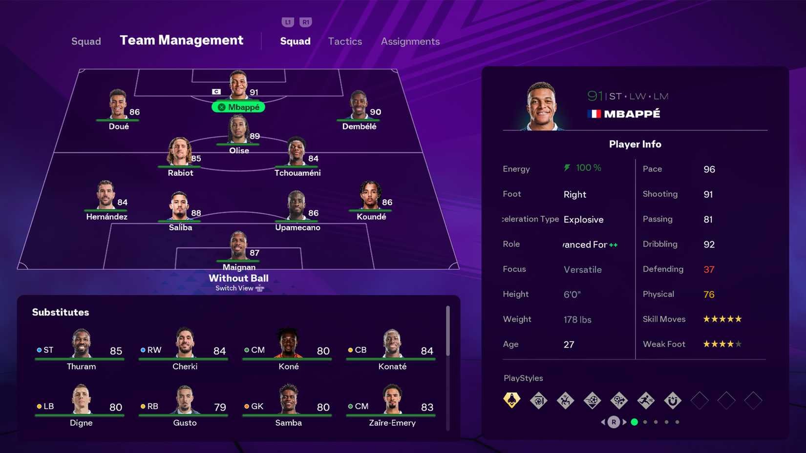 Kylian Mbappe World Cup EA Sports FC 26