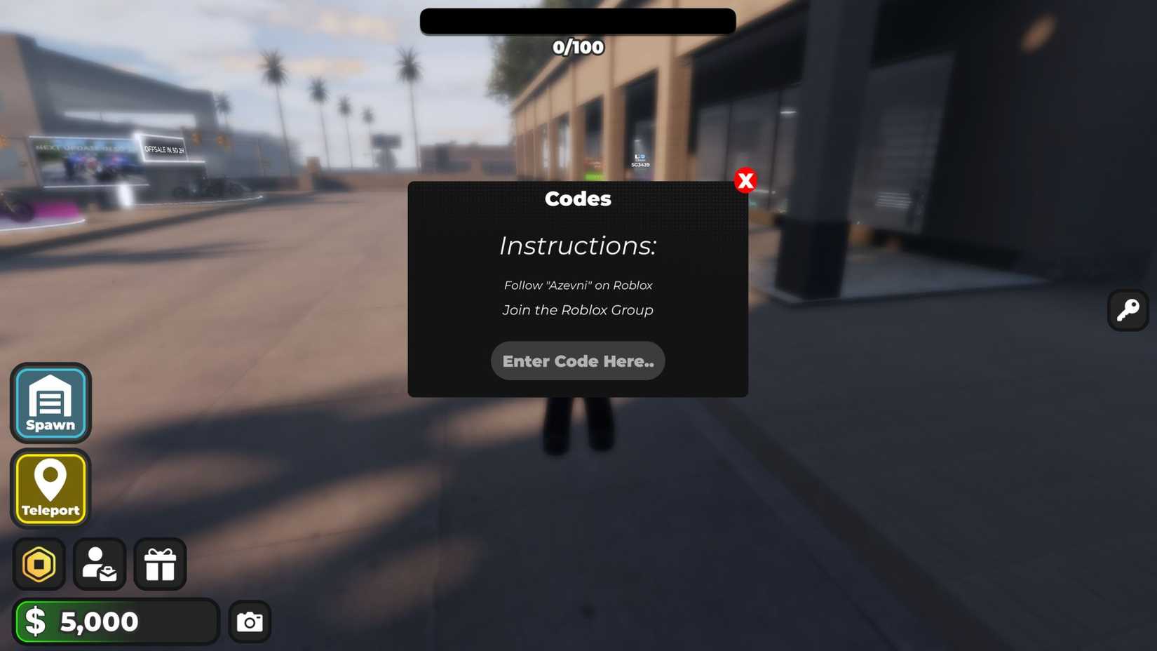 LA Rideout Code Tab