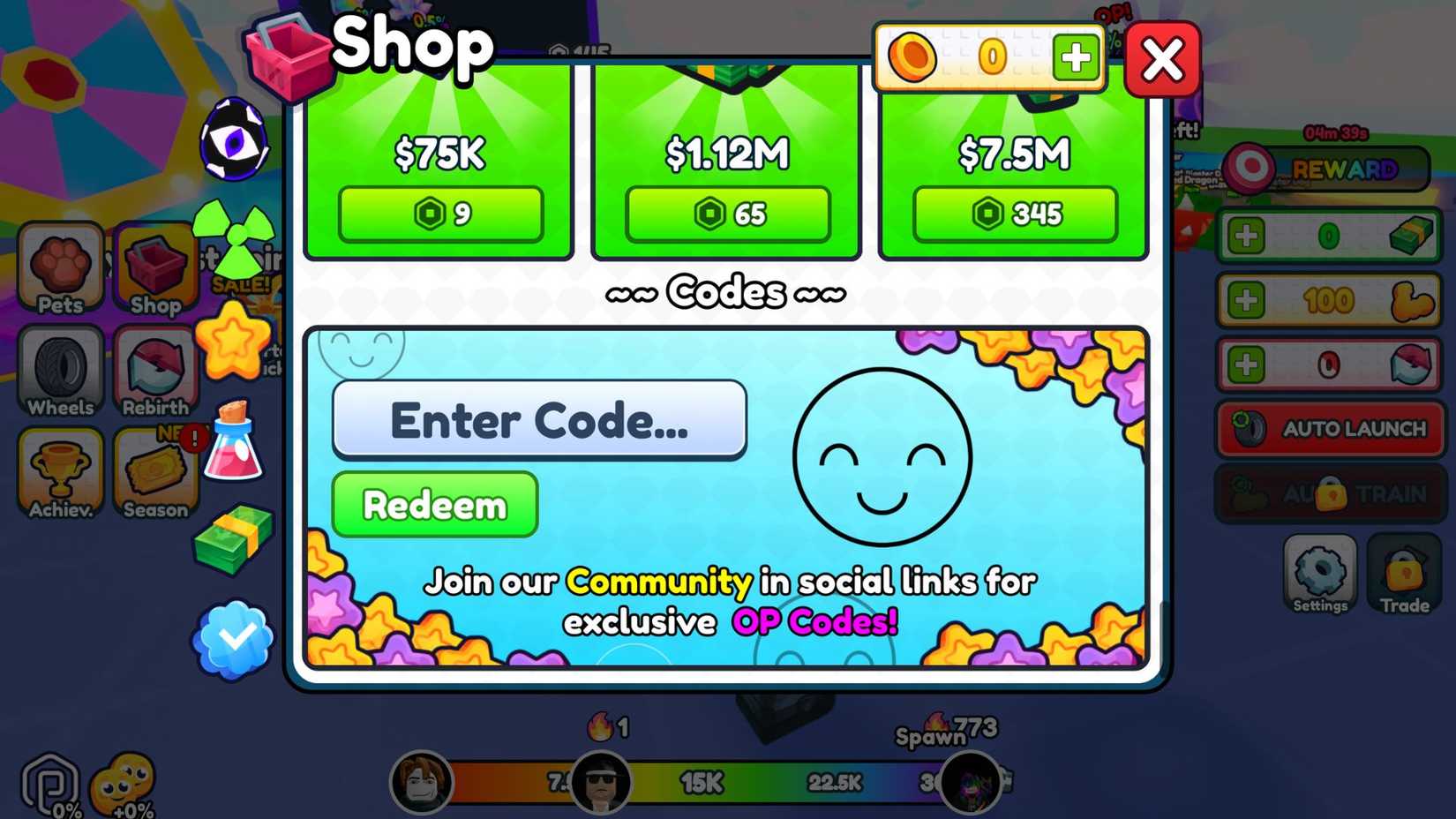 Launch Code Mem Launch a Wheel Codes