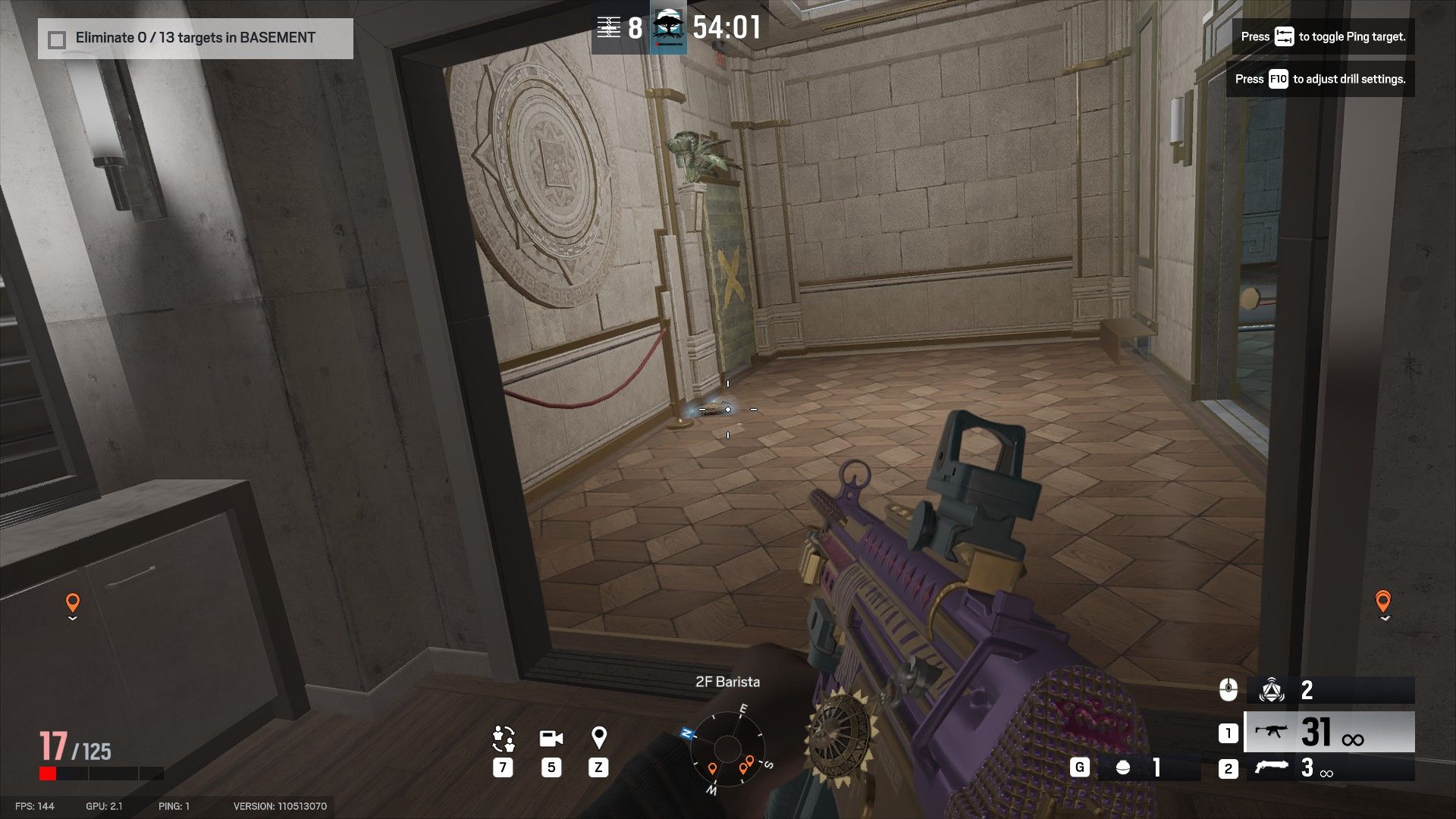 Melusi Banshee Placement Mezzanine Entrance - Rainbow Six Siege-1