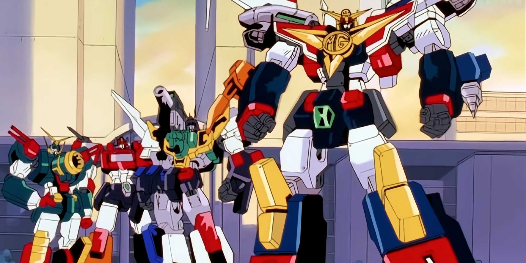 Might Gaine standing with the other mechas introduces during the series.