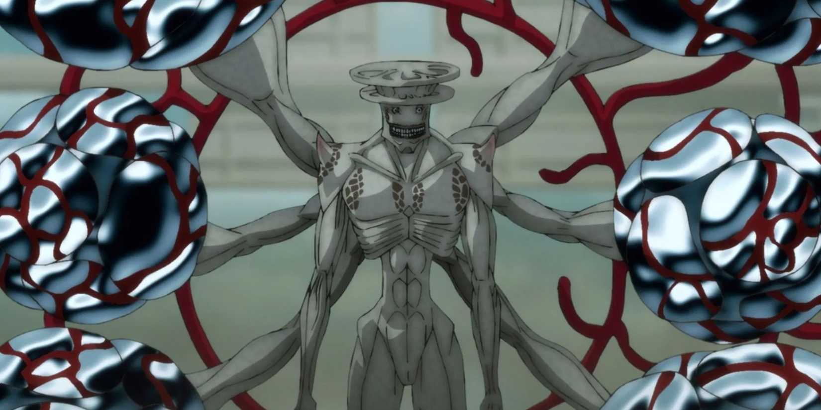 Kaiju No. 9 prepares to attack Kafka Hibeno in Kaiju No. 8
