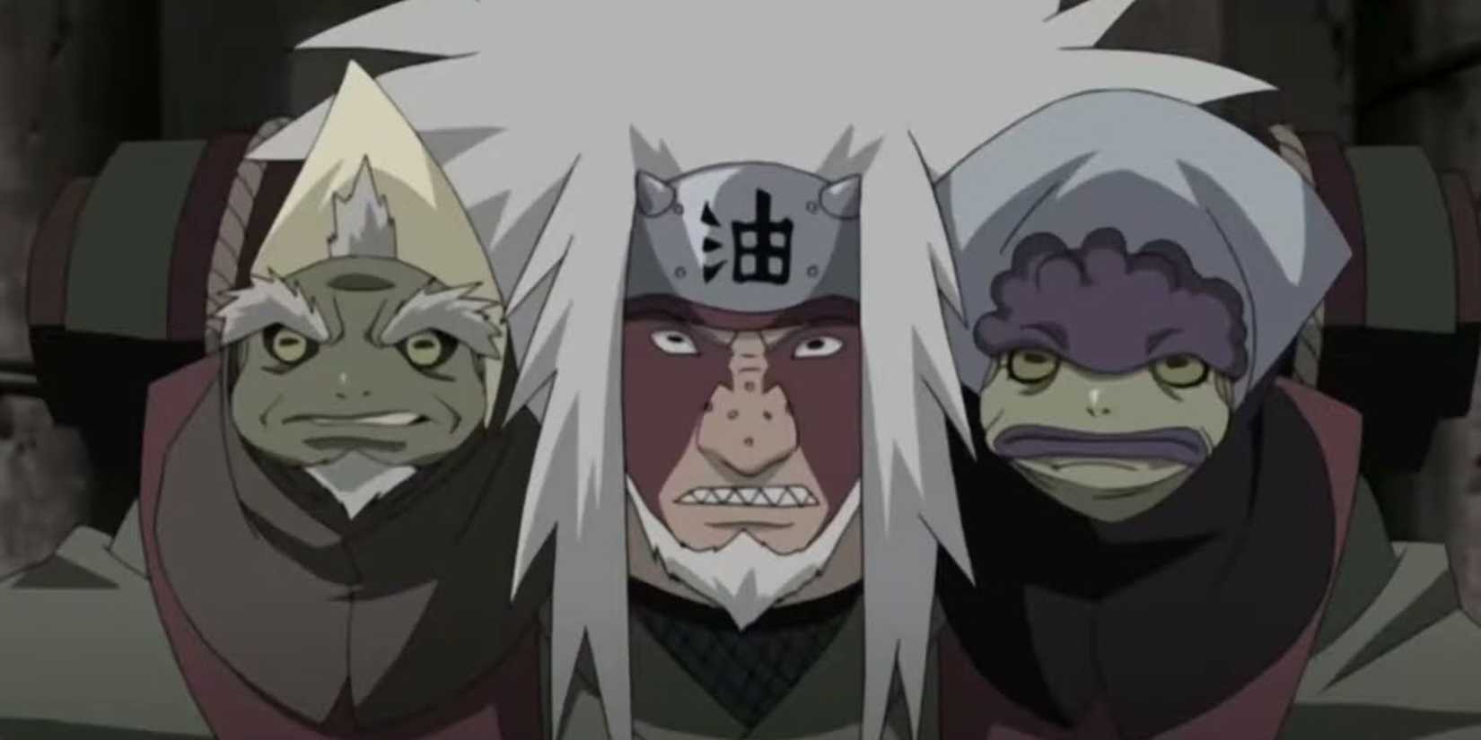 Jiraiya uses Sage Mode for the first time in Naruto: Shippuden