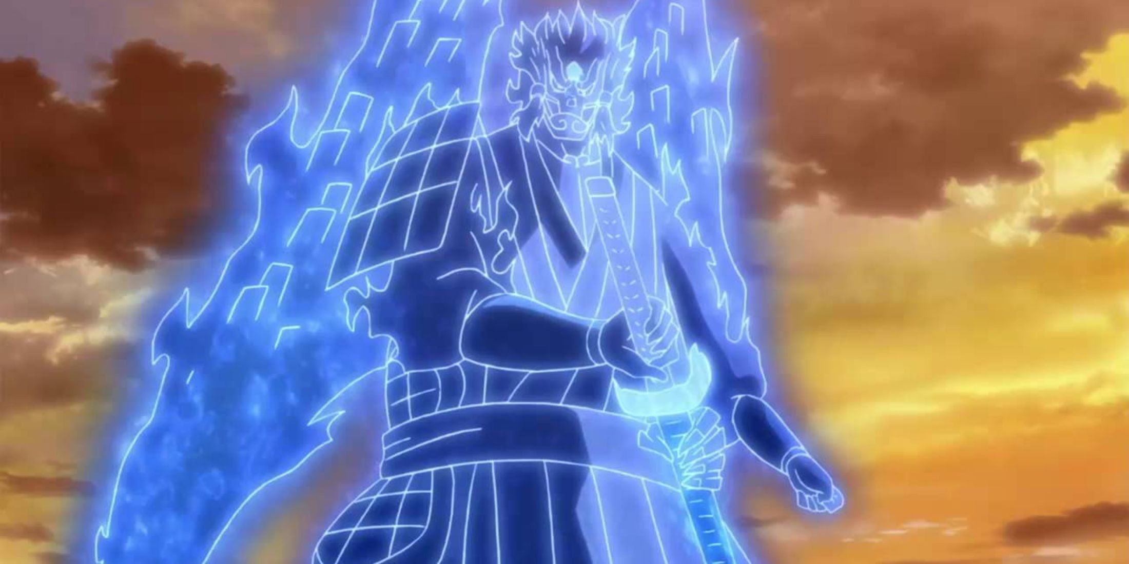 Madara's Perfect Susanoo pulls his sword on Naruto