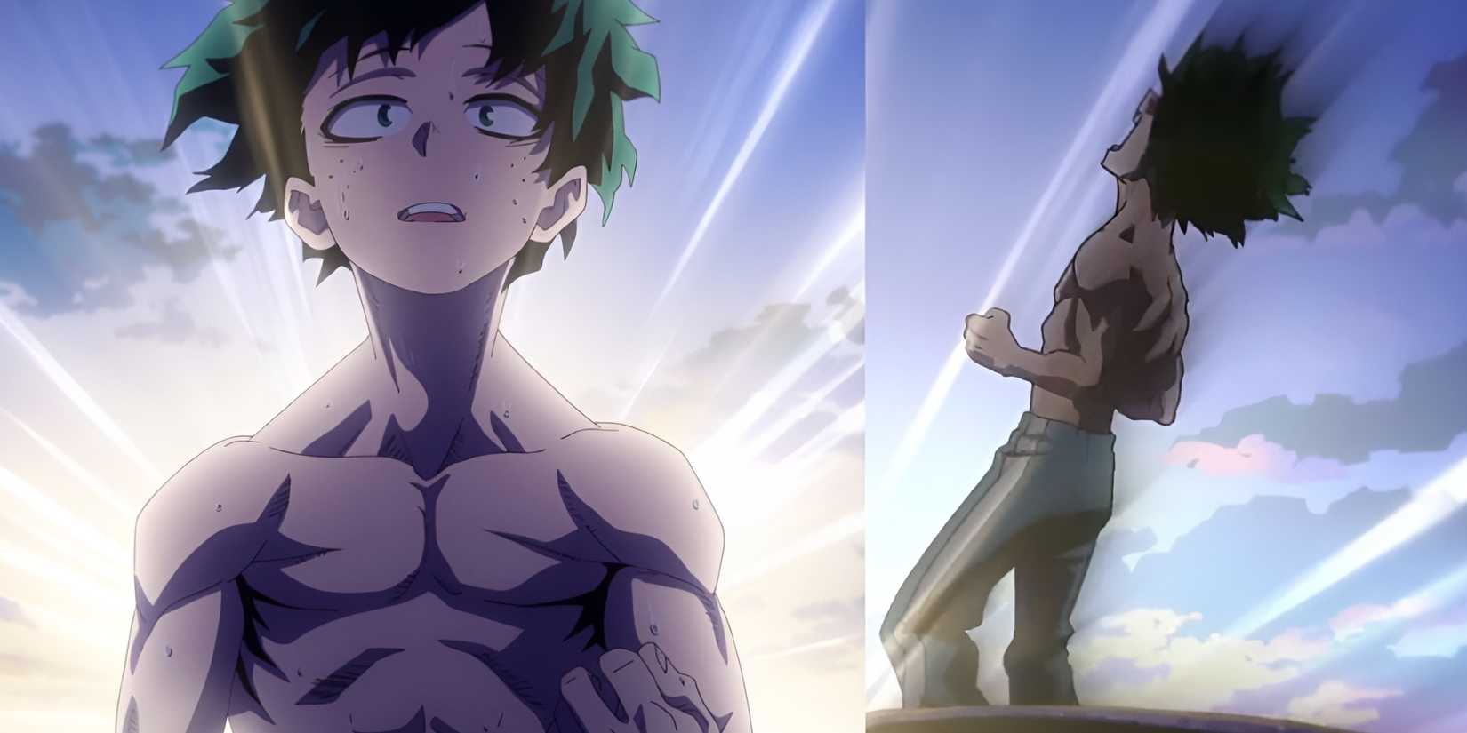 Izuku Midoriya's beach cleaning form in mha