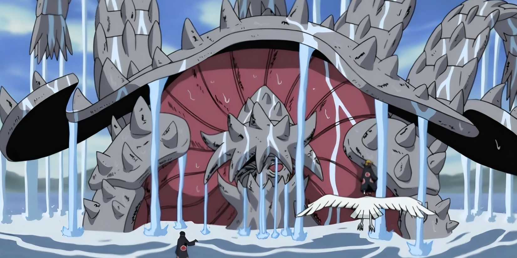 naruto three tails with tobi in the appearance arc