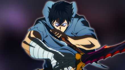 Image of Solo Leveling's Seong Jin-woo holding a weapon