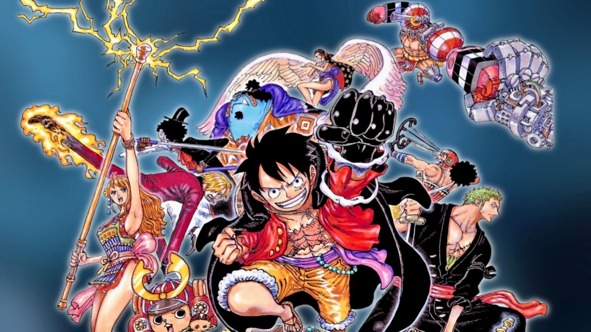 Image of the Straw Hat pirates
