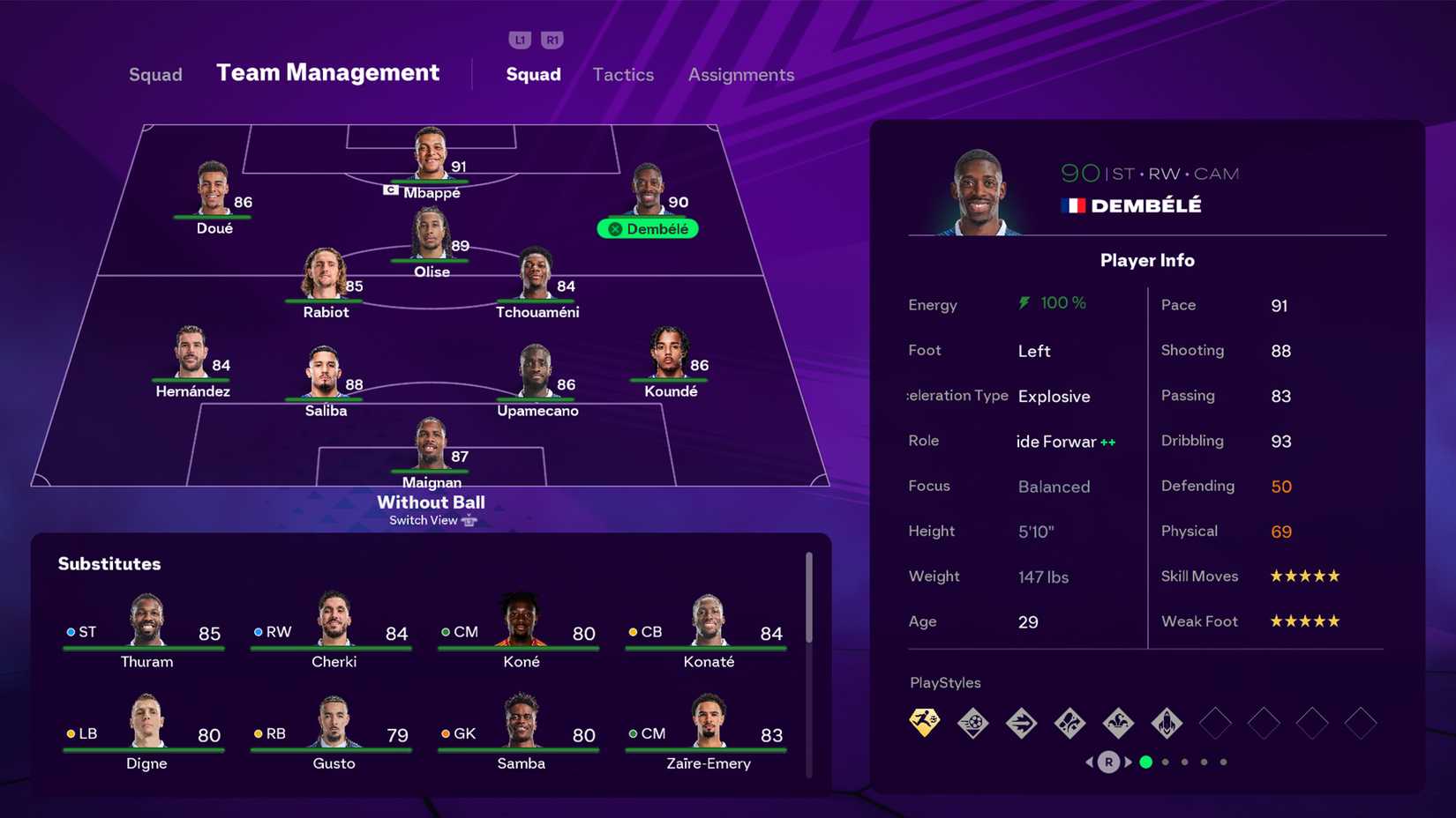 Ousmane Dembele World Cup EA Sports FC 26