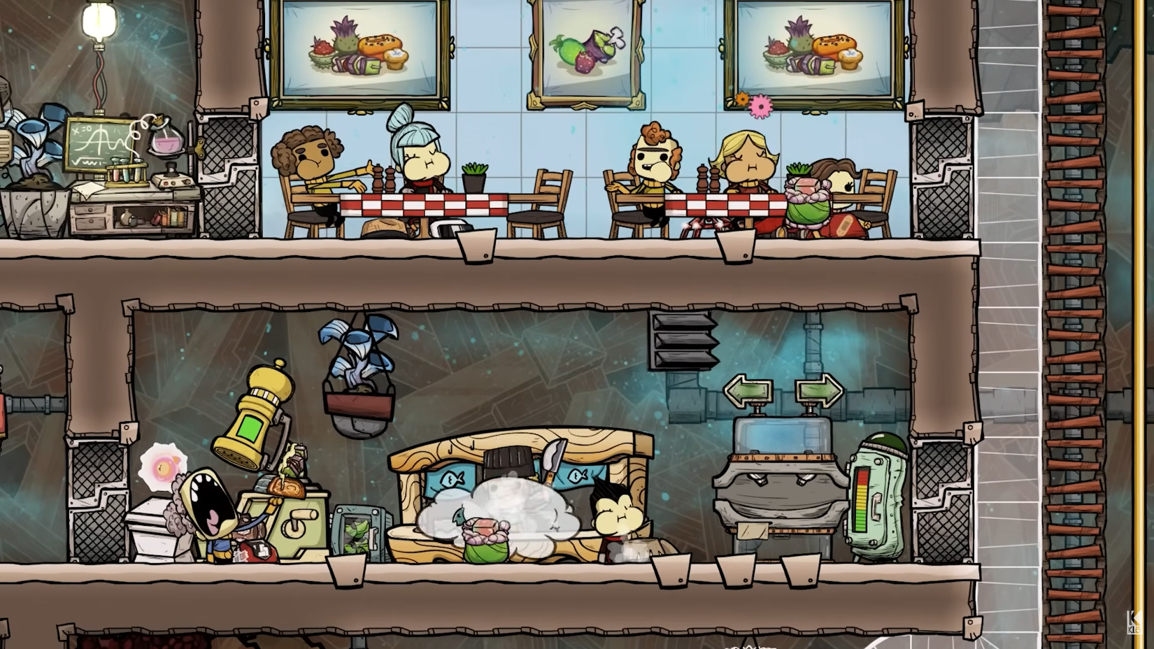 oxygen is not part of the duplicates in the base with a sushi bar and dining room