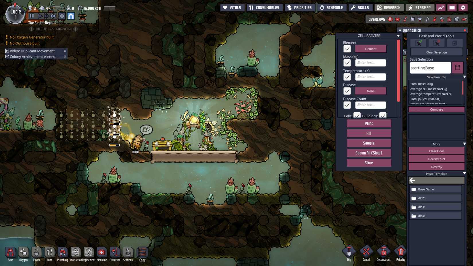 Command Module Layout Oni ONI Debug Mode Guide (Oxygen Not Included)