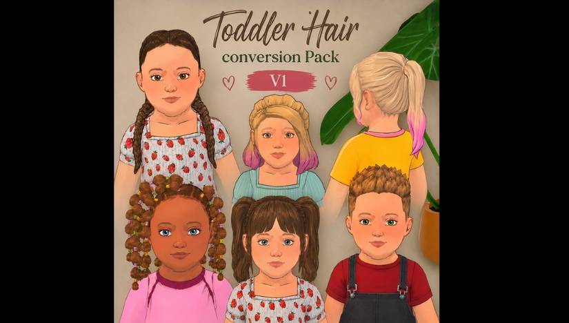 Paralives Toddler hair VI