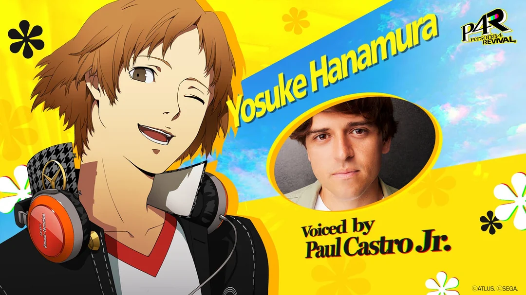 Atlus official announcement of Paul Castro Jr. as Yosuke Hanamura