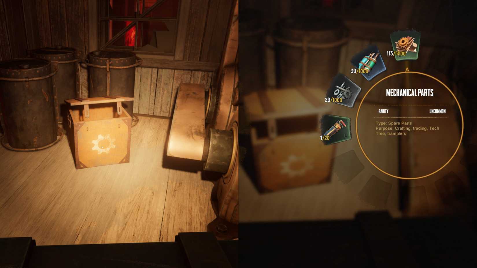 Crate Parts Sand Raiders of Sophie mechanical parts