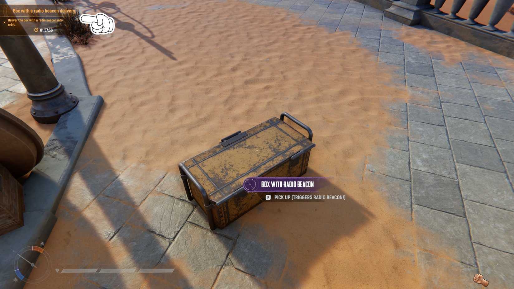 Picking up the Sand Raiders of Sophie radio beacon