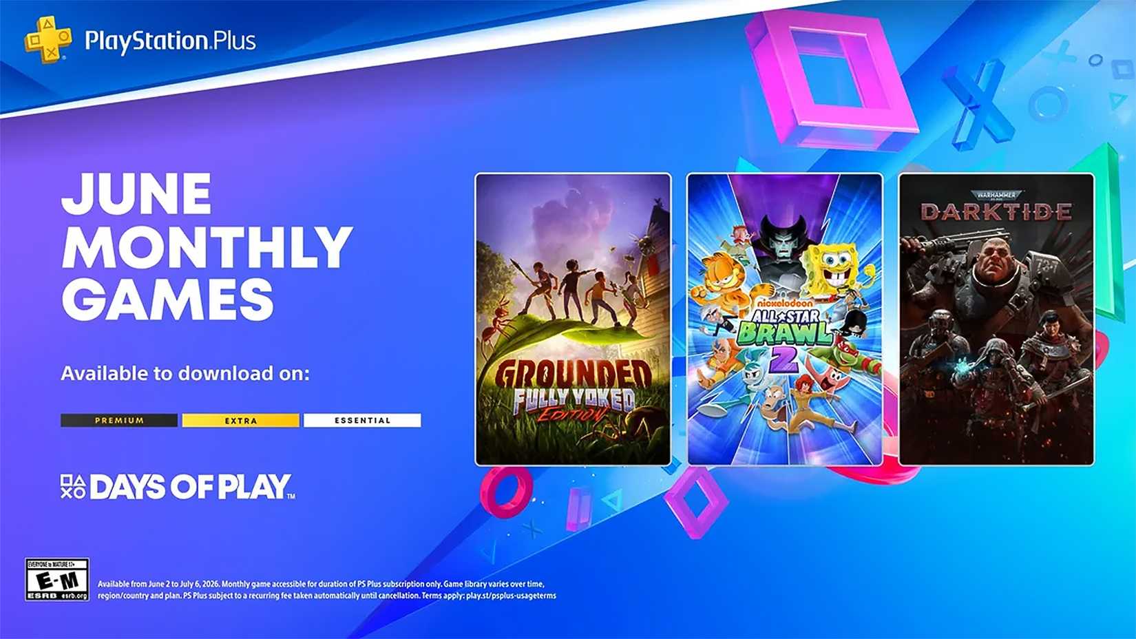 PlayStation Plus June 2026 Monthly Free Games