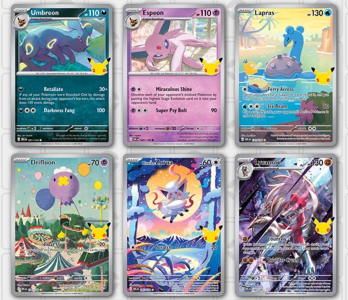 Pokémon 30th Anniversary Card Laura, Espeon, Drifloon