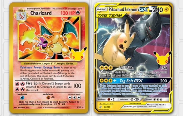 Pokémon 30th Anniversary Charizard and Zekrom Card
