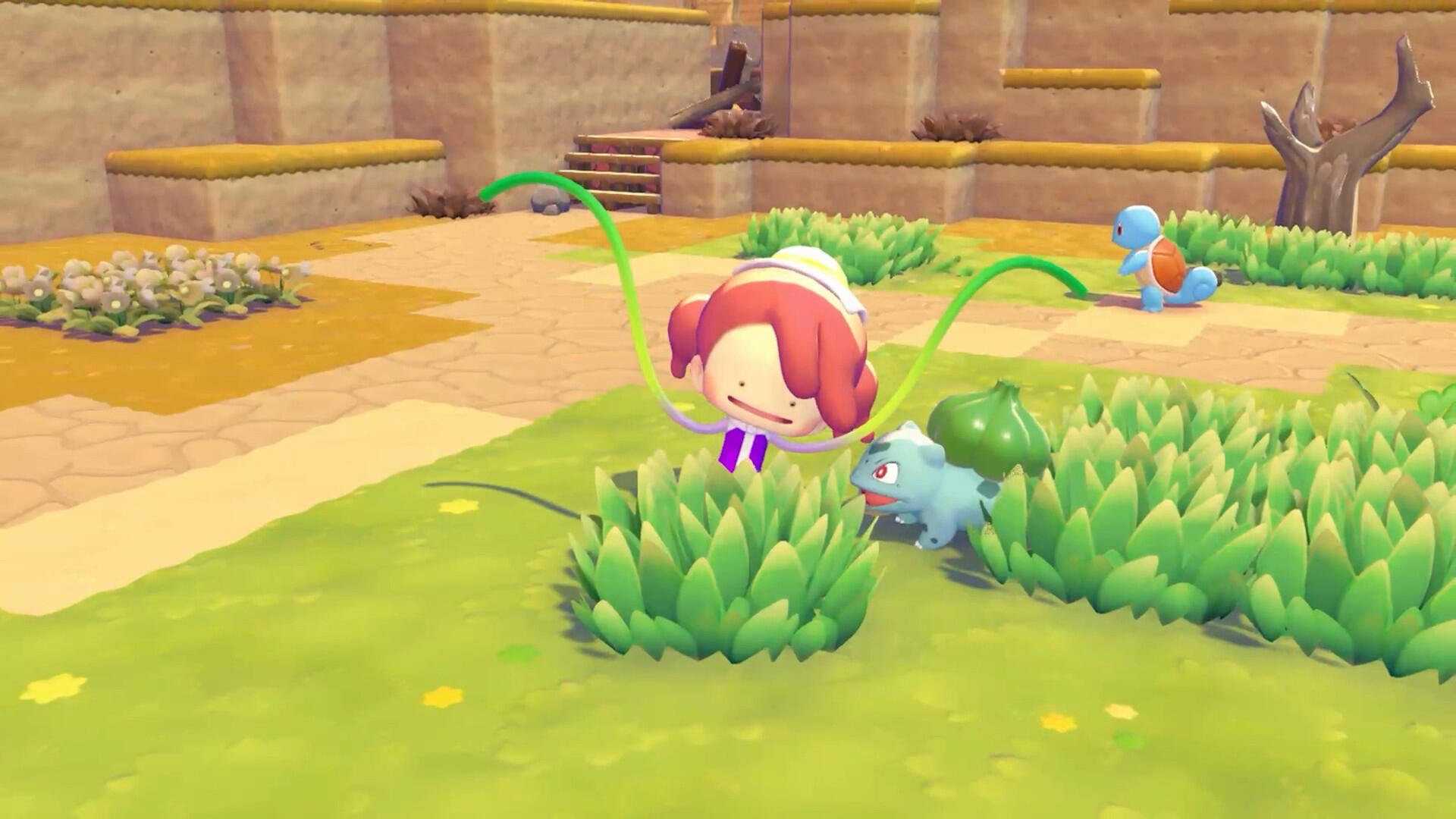 Pokemon Pokopia Ditto with Bulbasaur