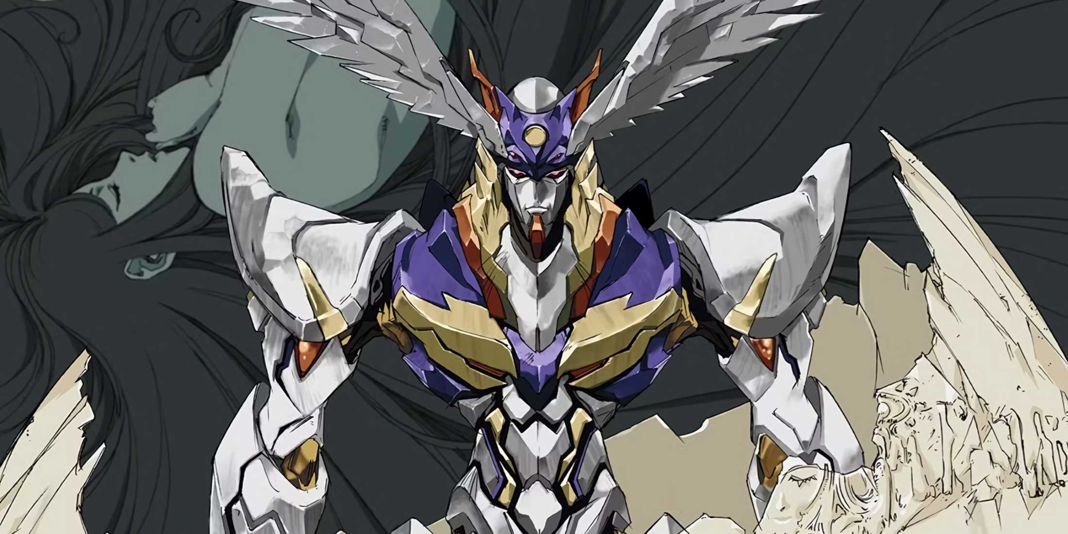 Rahxephon rises from the egg in the cover for the anime.