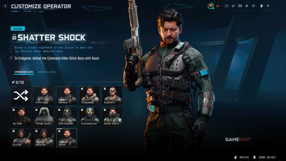 Razor Shatter Shock Skin - Black Ops 7