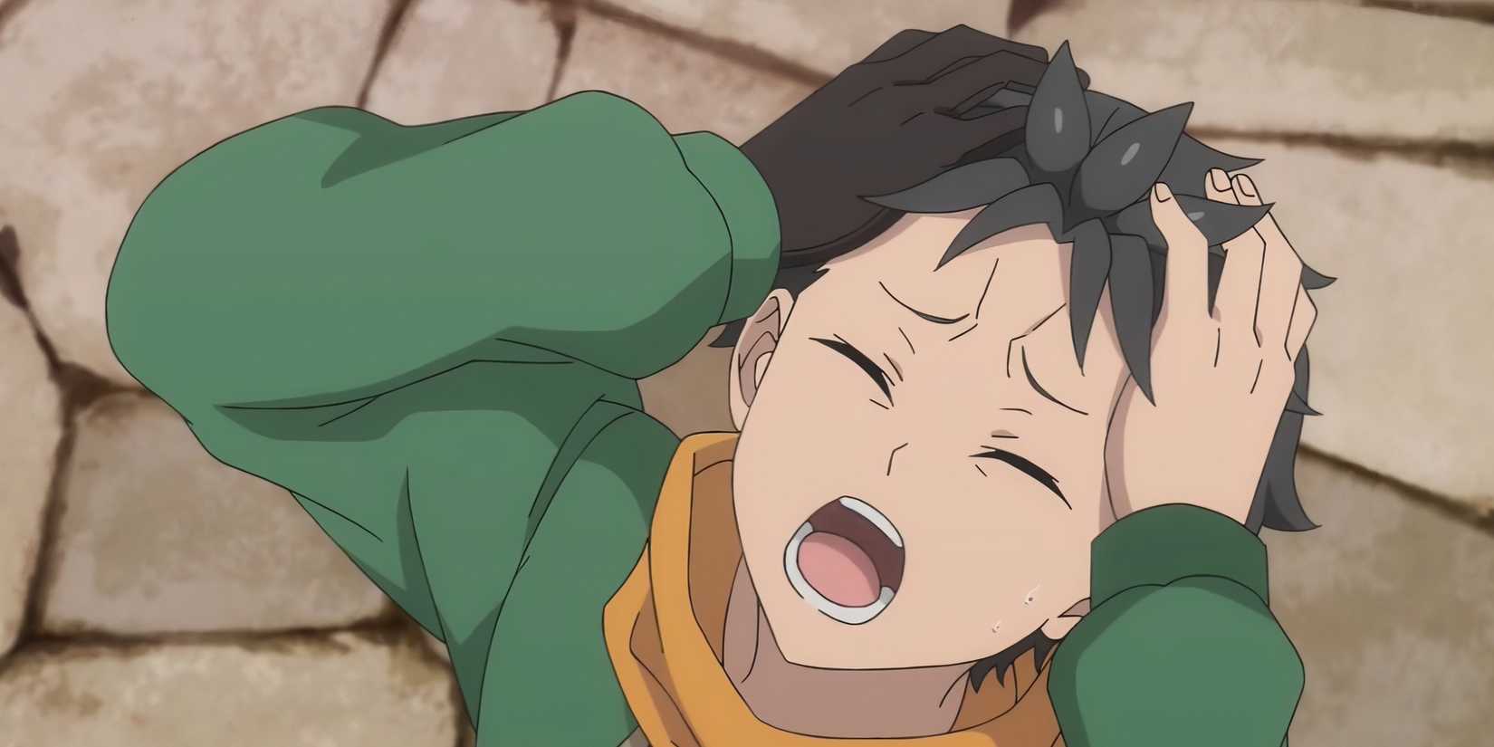 Re:Zero Season 4 Subaru holding his head