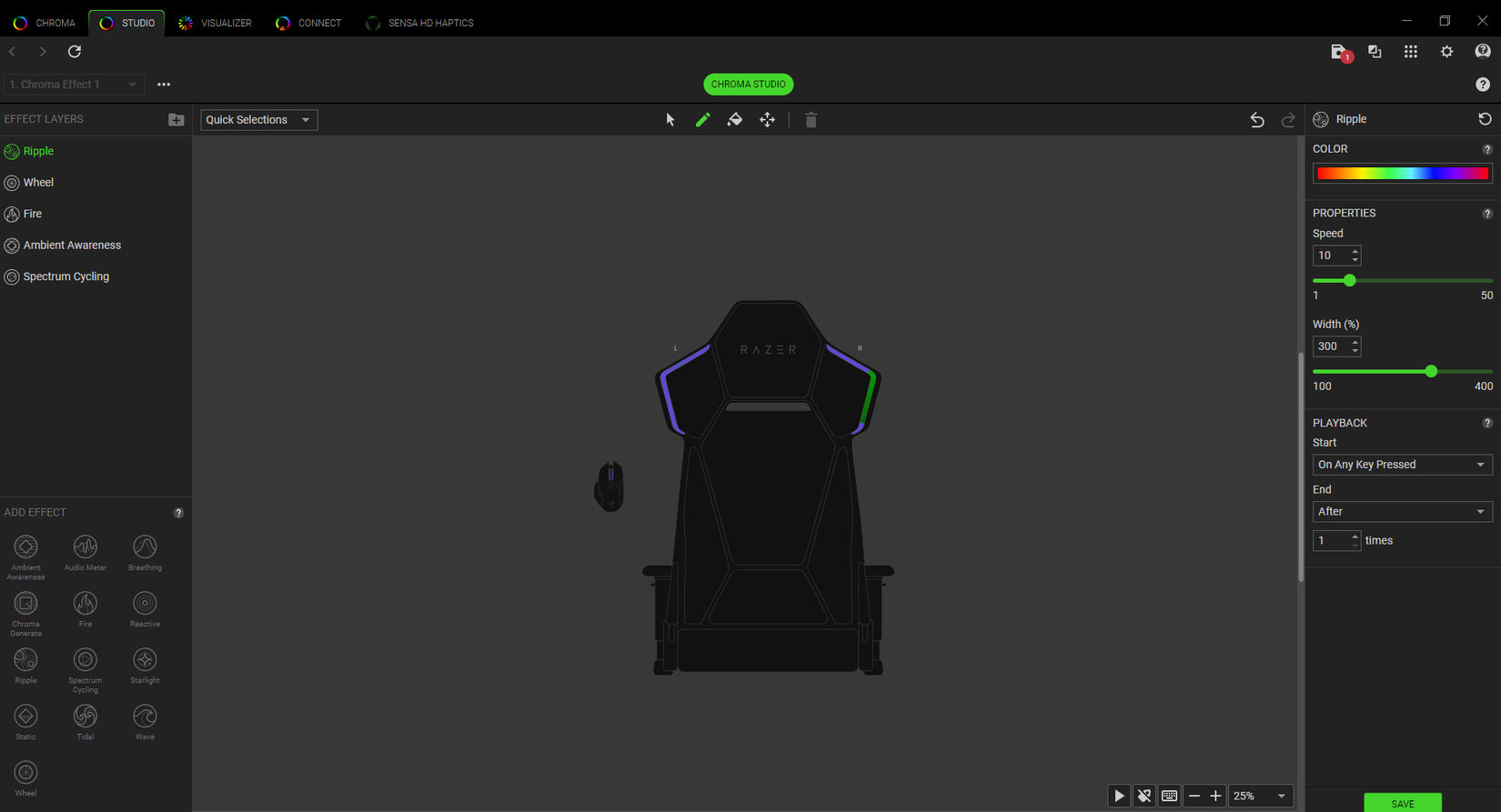 A screenshot of the Soma Chroma Studio application