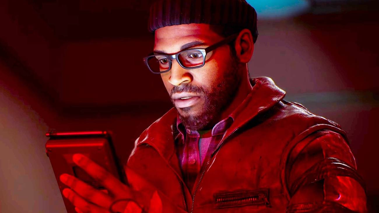 Silent Hill Townfall protagonist looking at his phone