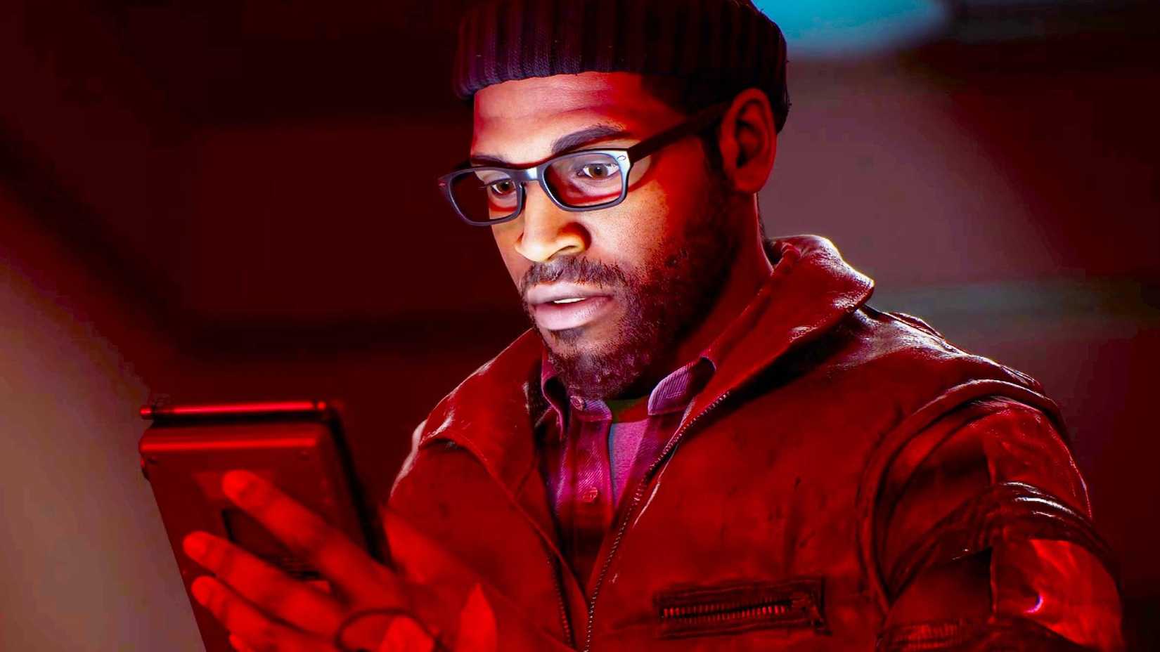 Silent Hill Townfall protagonist looking at his phone