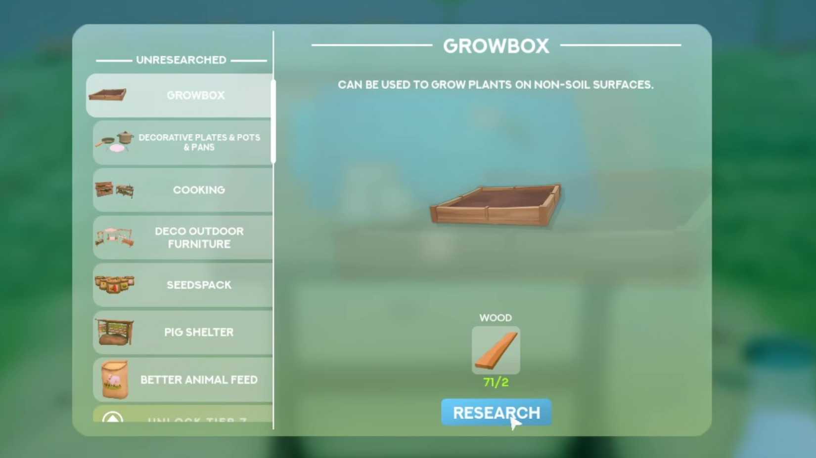 solarpunk research table tier 6