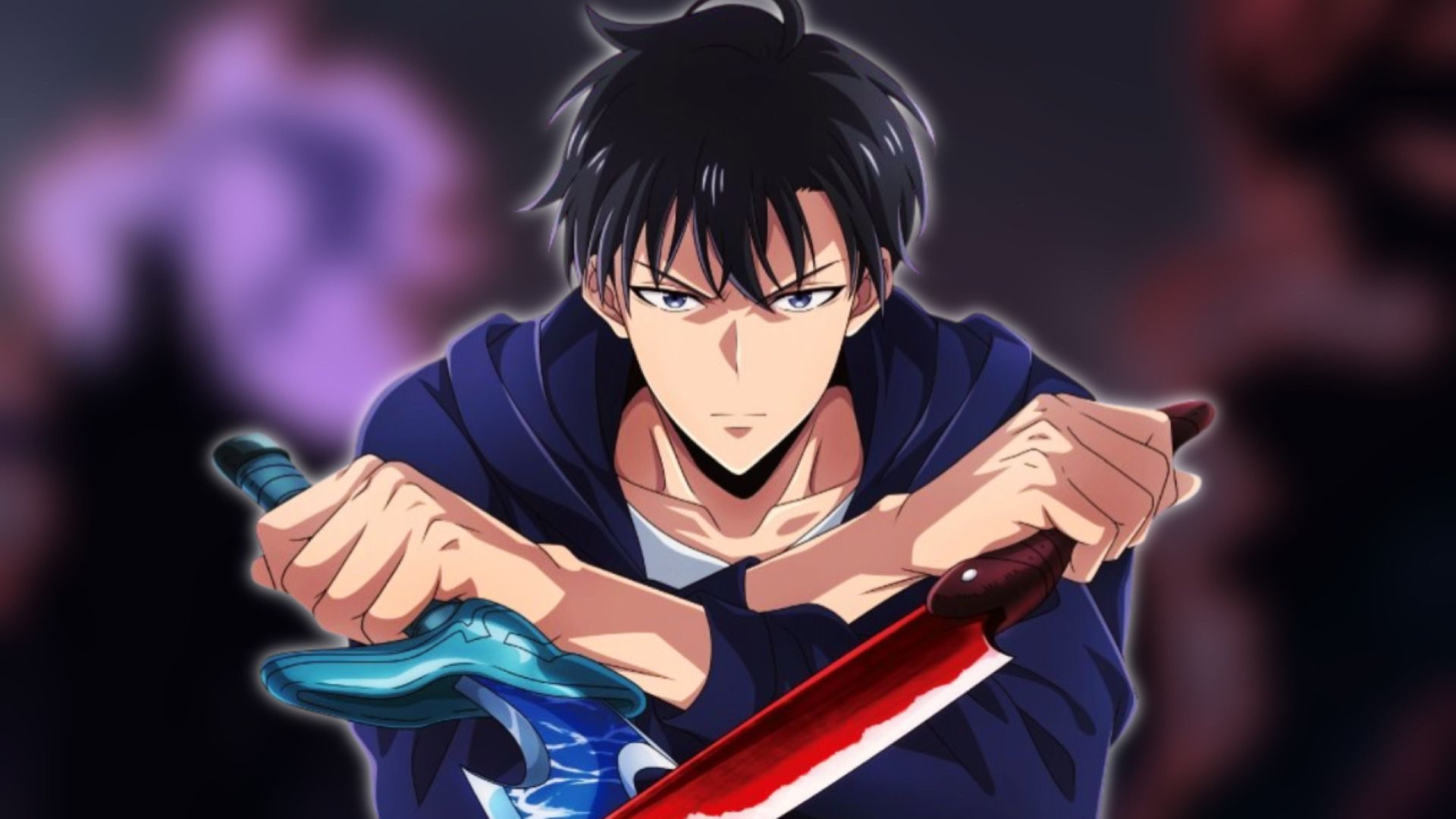 Seong Jin-woo holding a weapon