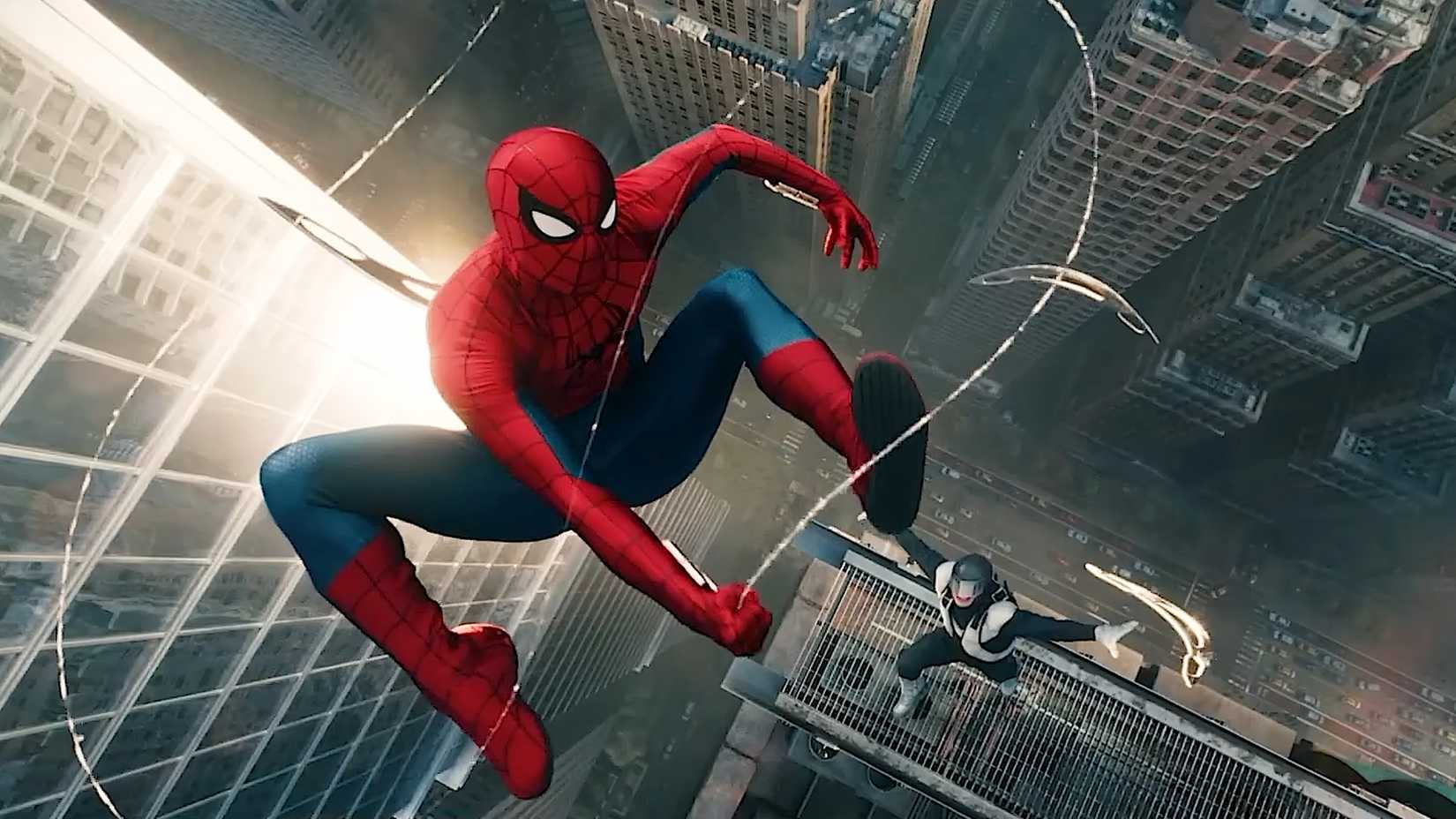 Spider-Man brand new day web swinging