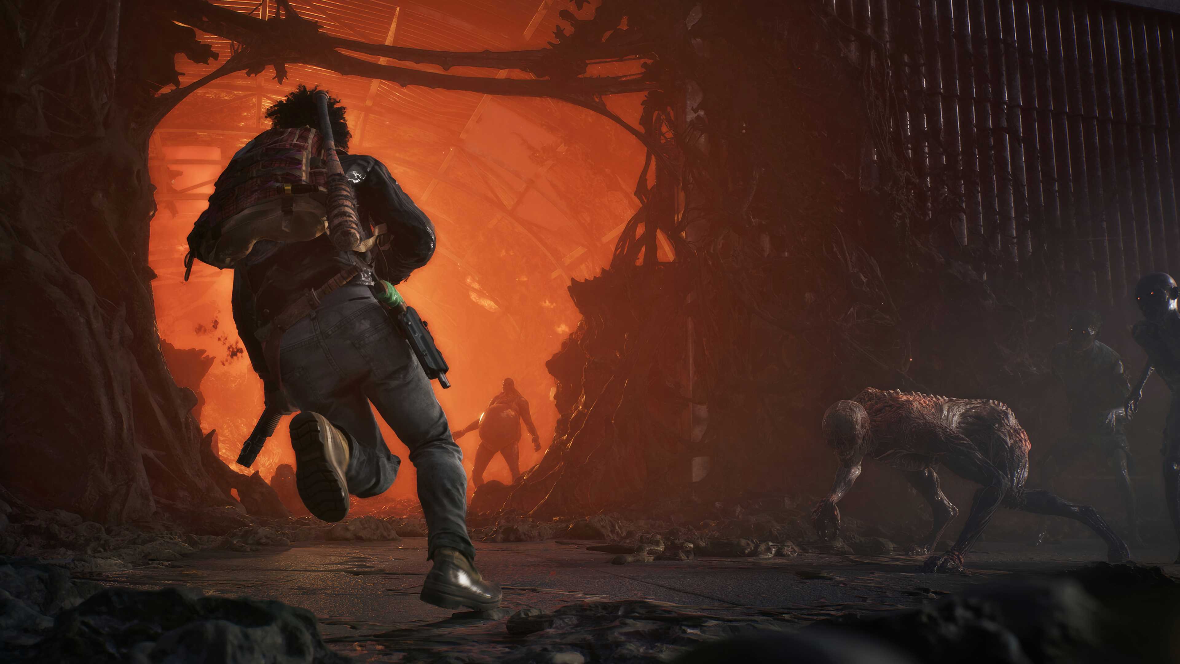 State of Decay 3 character running through area with zombies