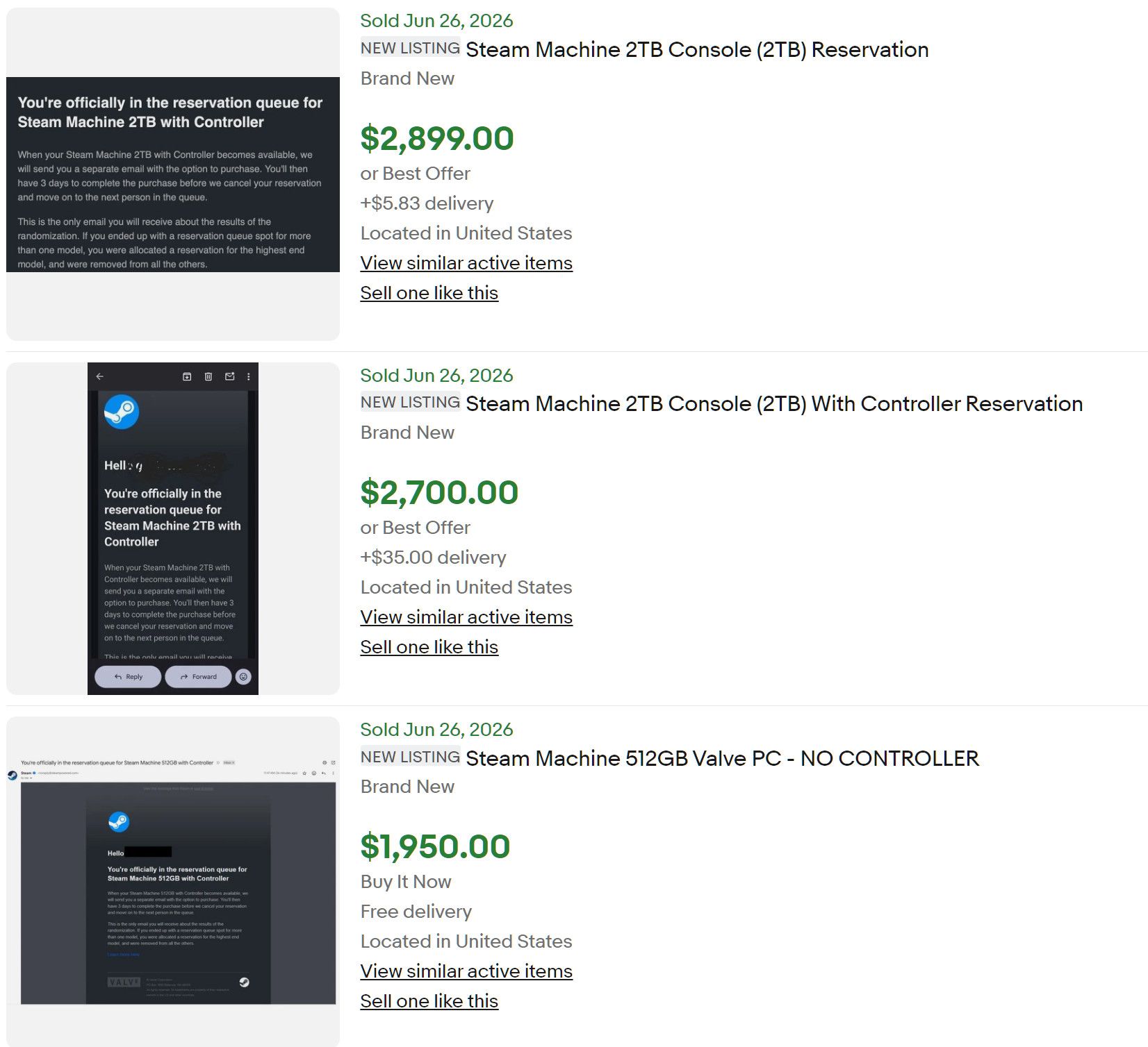 Steam Machine Reservations Are Being Scalped for Insane Prices