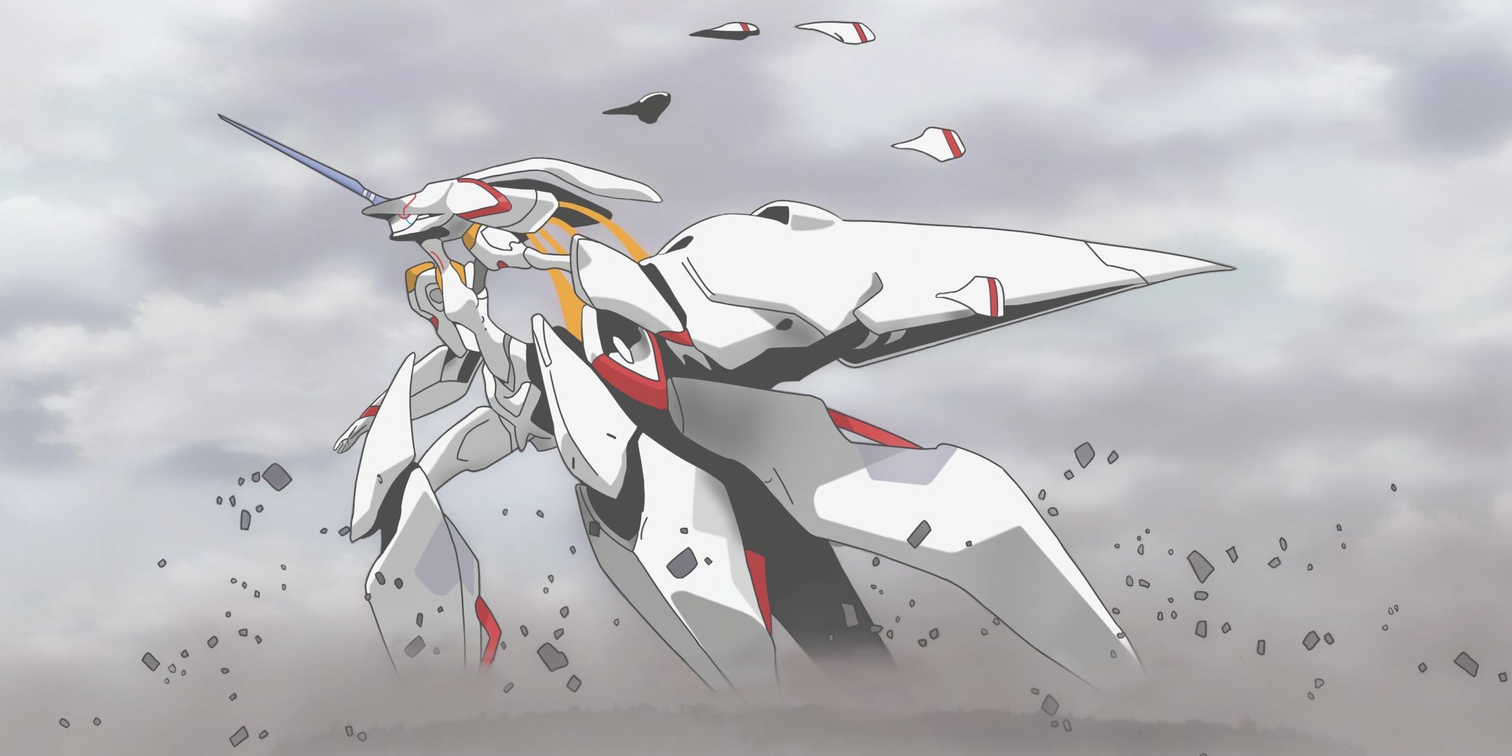 Strelitzia in the middle of combat, running through the field to reach an opponent.