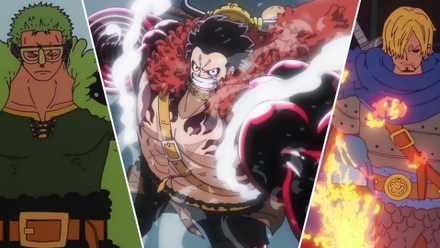 Image of the monster Ten from One Piece representing one of the strongest trios in the story
